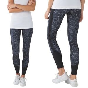 Lululemon Drop It Like It’s Hot Tights in butterfly texture black and white 4